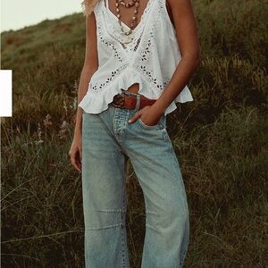 We The Free Good Luck Mid-Rise Barrel Jeans Size 29